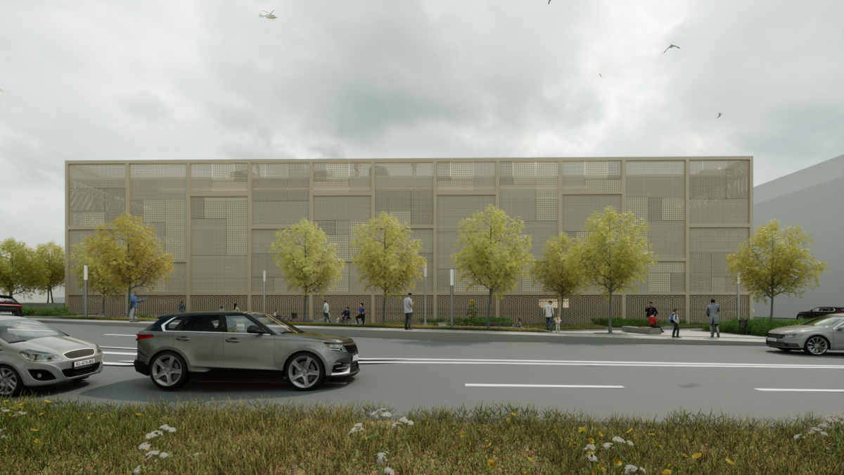 Projektbild Neubau Parkhaus